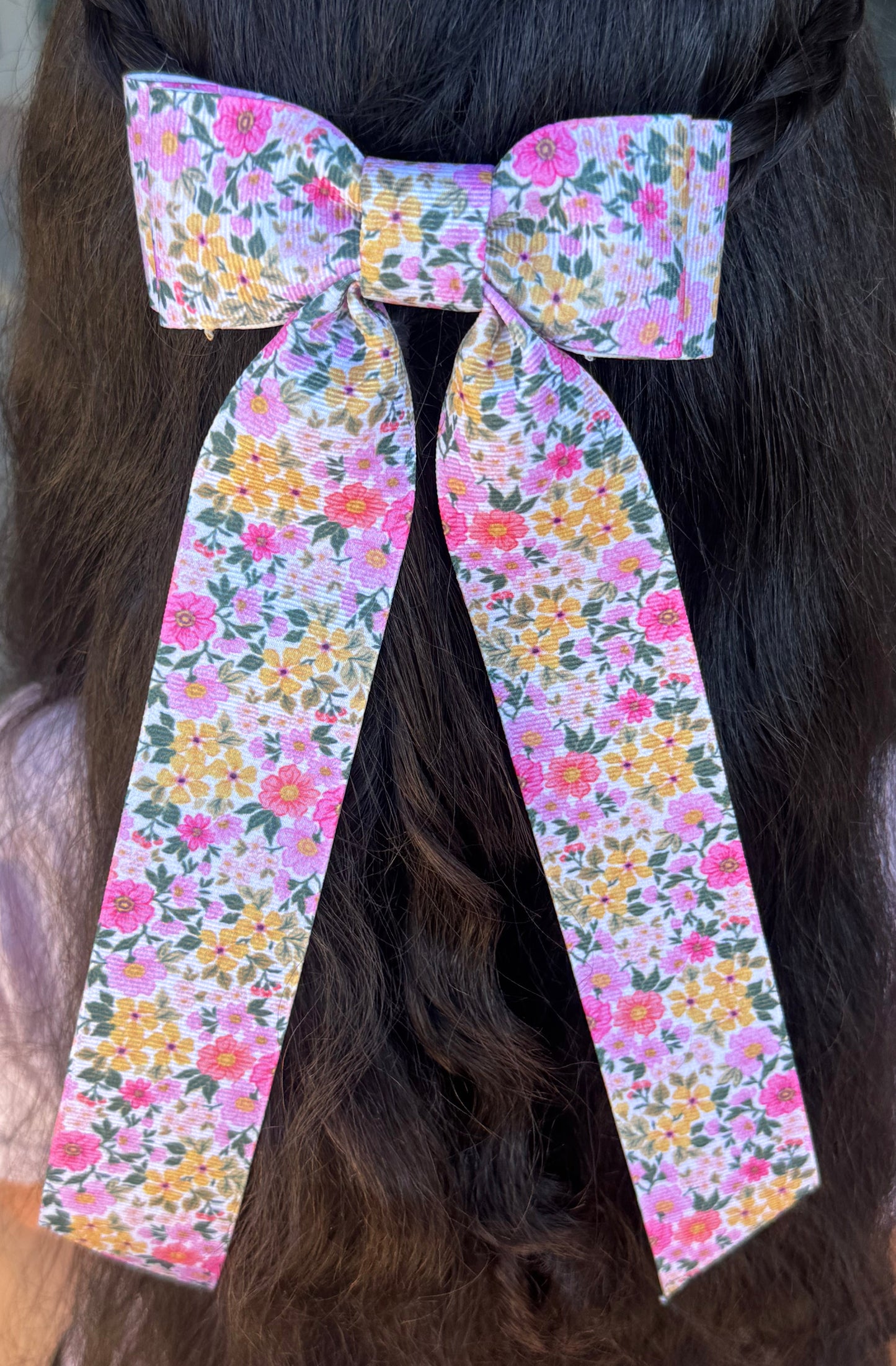 bright floral bow