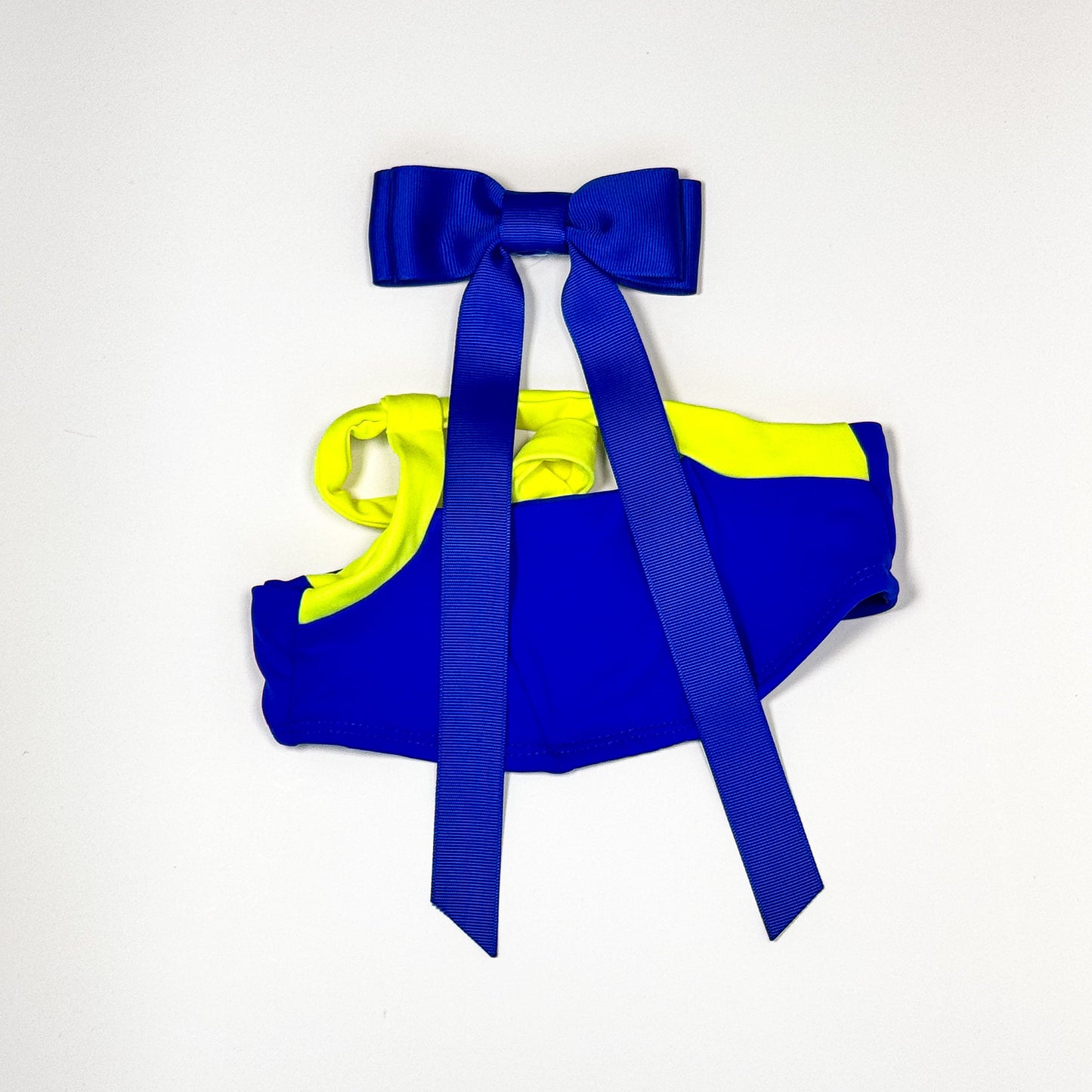 royal blue bow