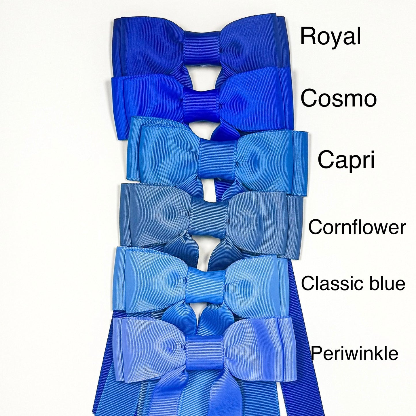 capri blue bow