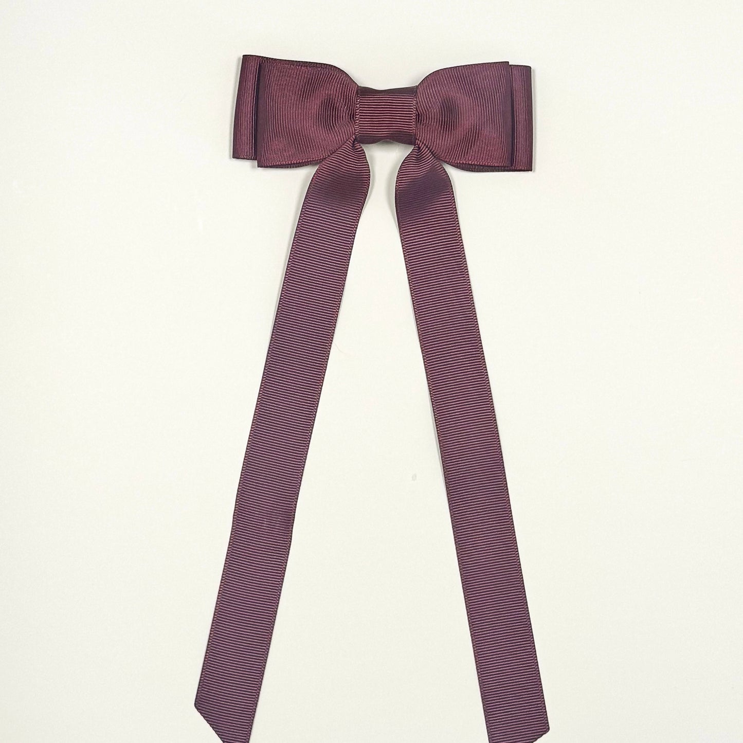 burgundy bow