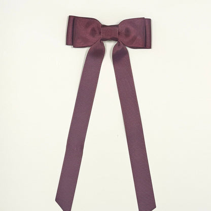 burgundy bow