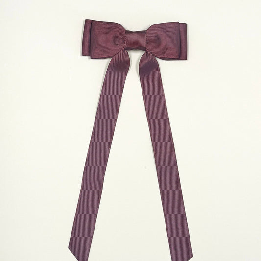 burgundy bow