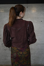 Load image into Gallery viewer, The 80s chocolate brown suede jacket
