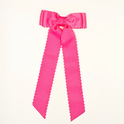hot pink scalloped