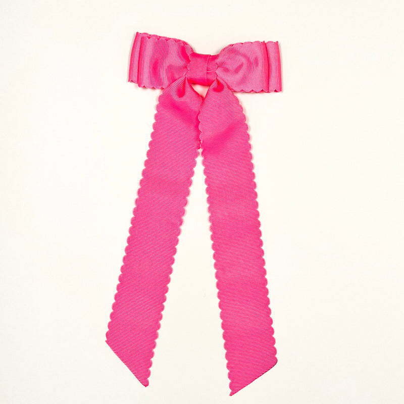 hot pink scalloped