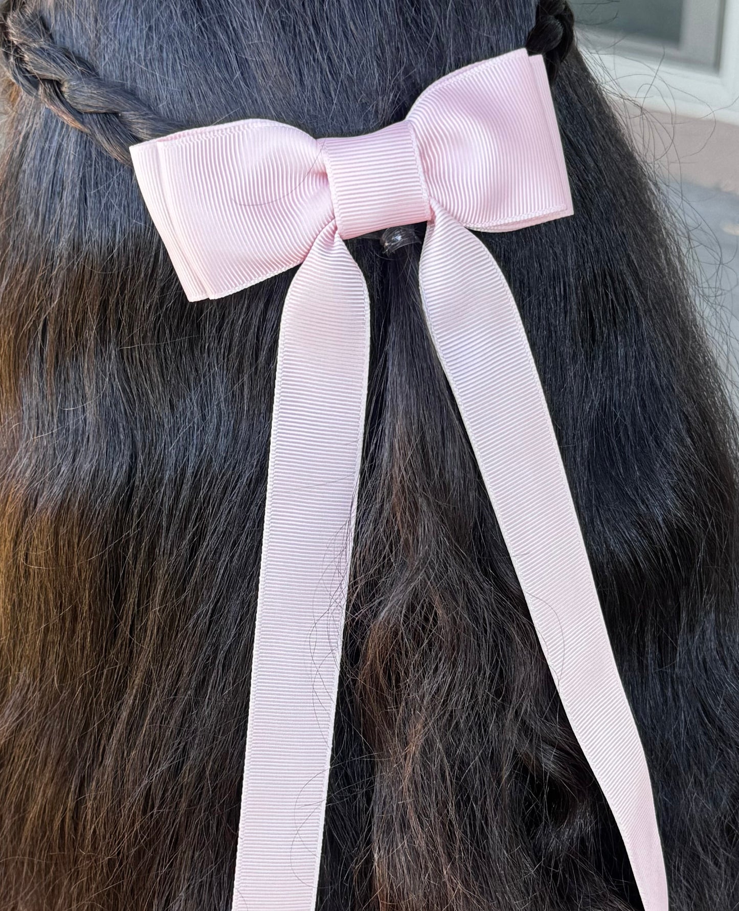 peony pink bow