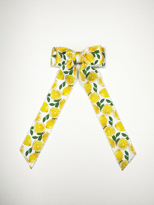 lemons moon stitch bow