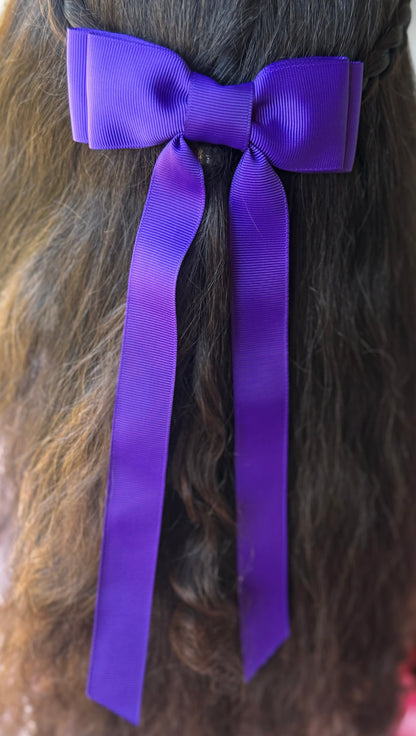 vogue purple bow
