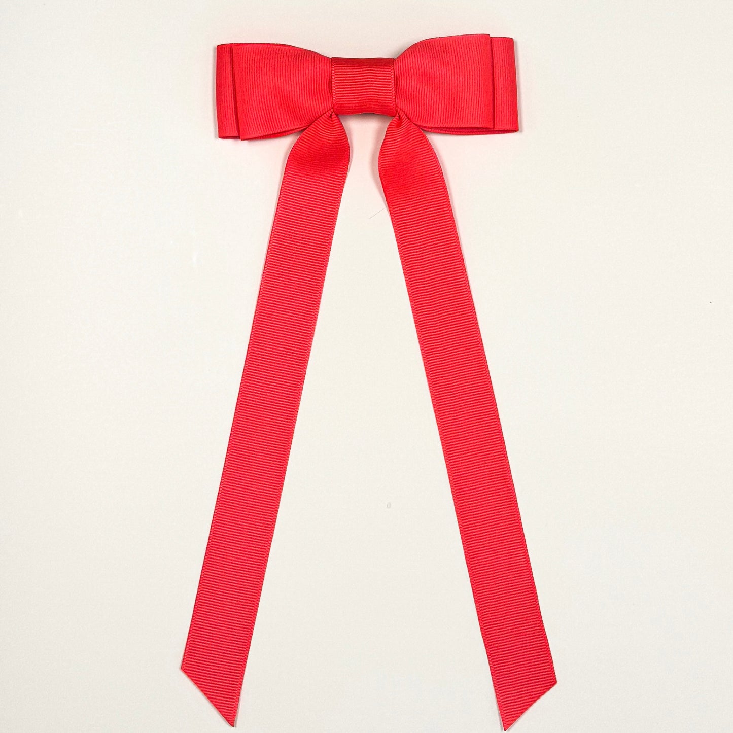 neon peach bow