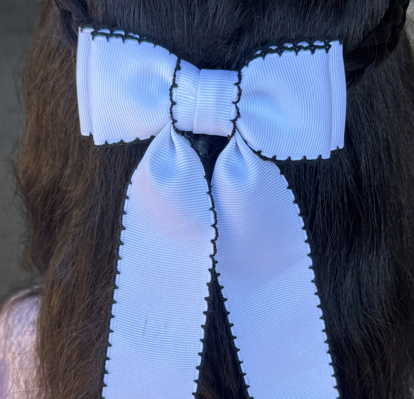 white with black moon stitch