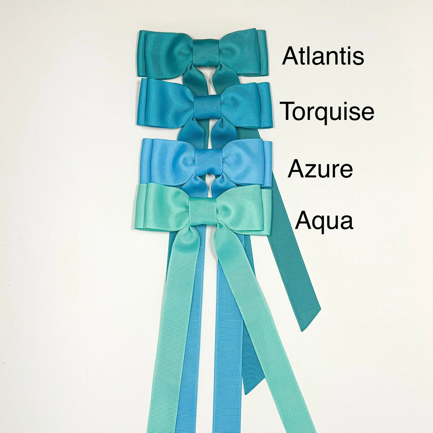 turquoise bow