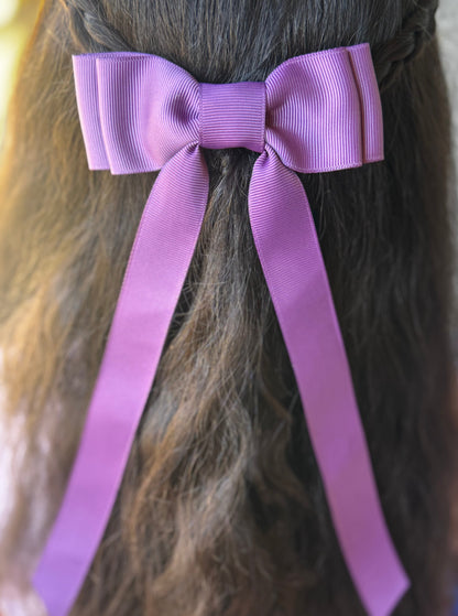amethyst purple bow