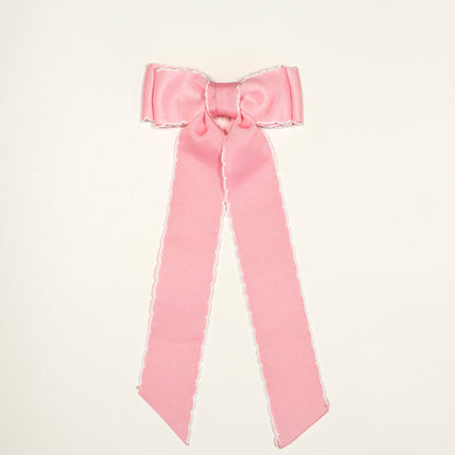 pink moon stitch bow