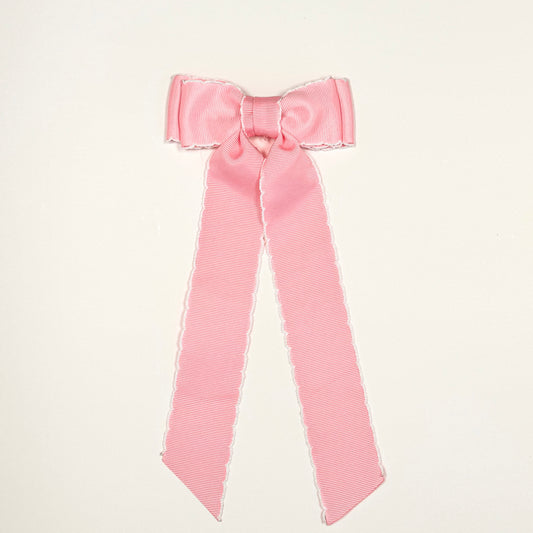 pink moon stitch bow