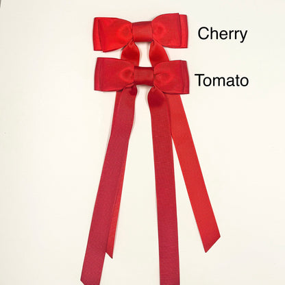 tomato red bow