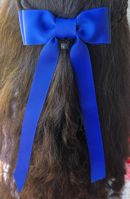 royal blue bow