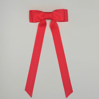 neon peach bow