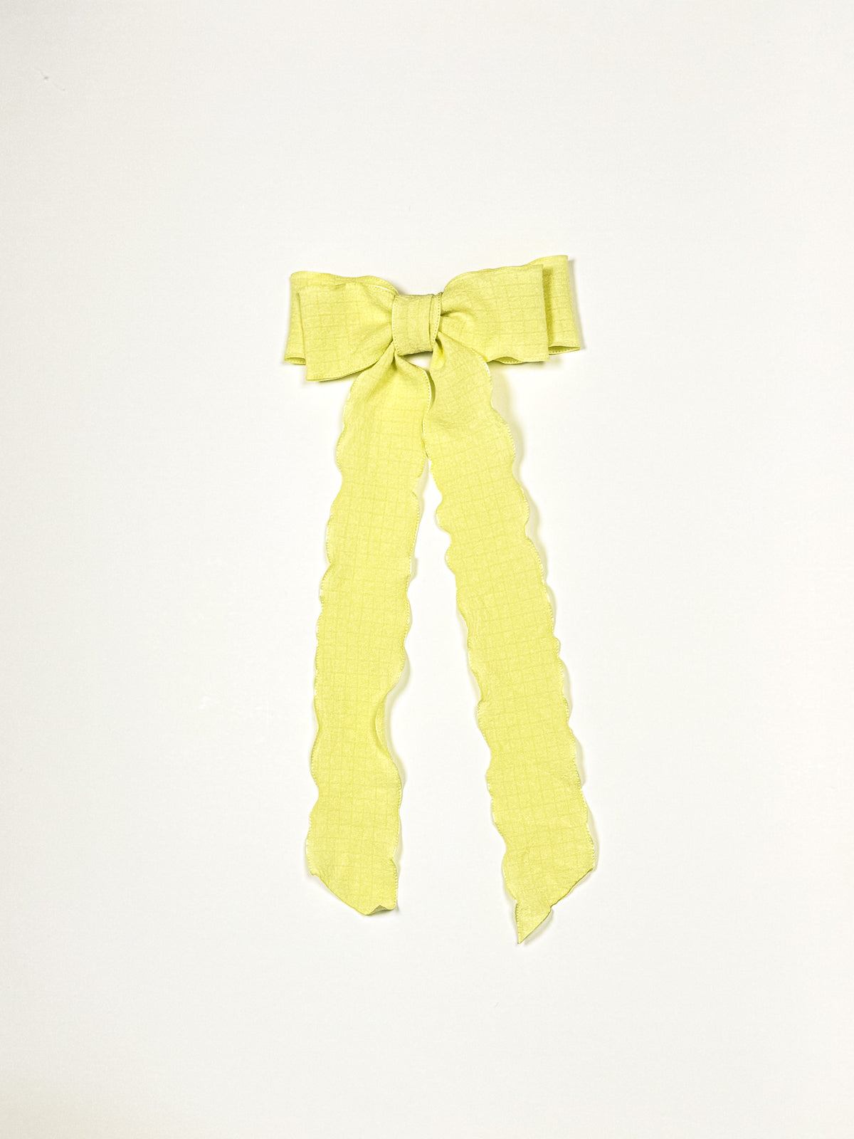 butter yellow wavy bow