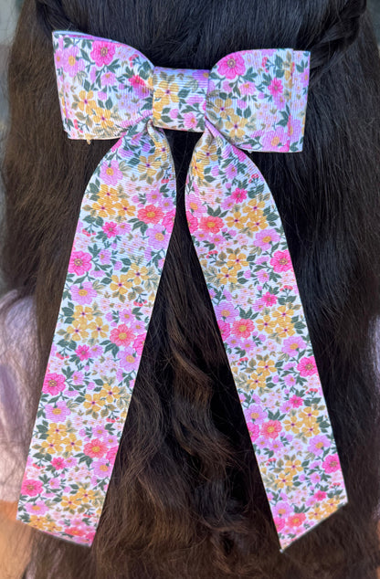 bright floral bow
