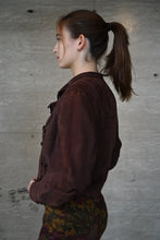 Load image into Gallery viewer, The 80s chocolate brown suede jacket
