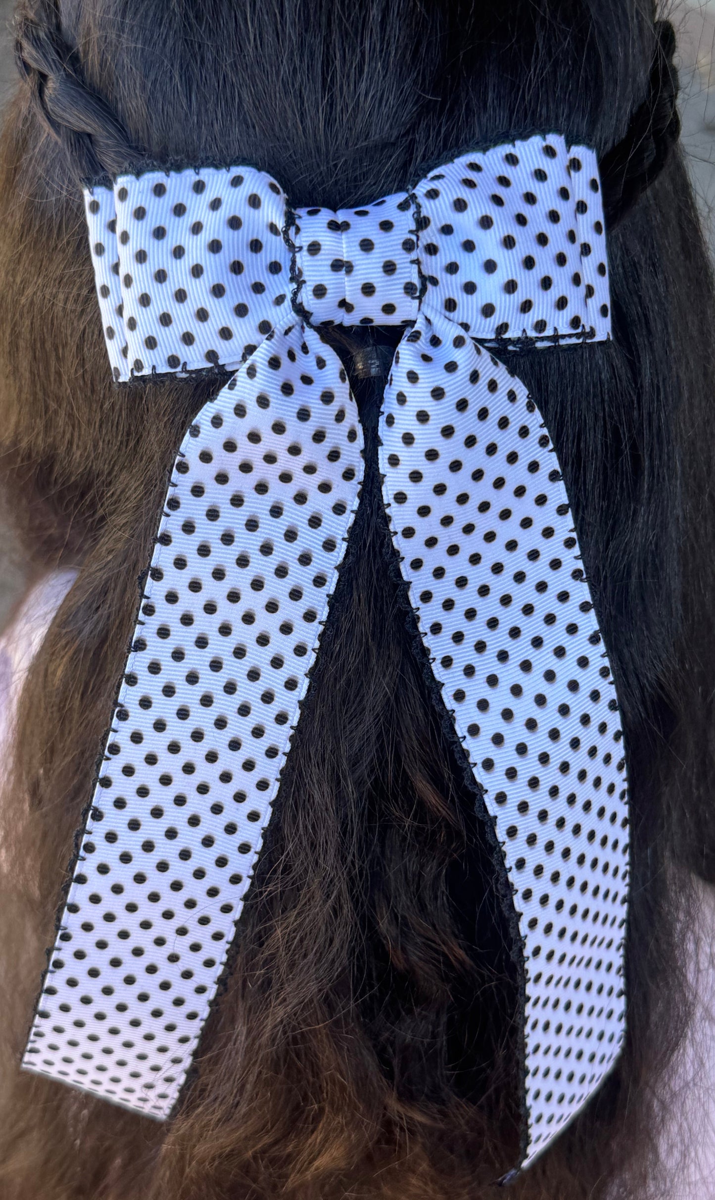 white and black swiss dot