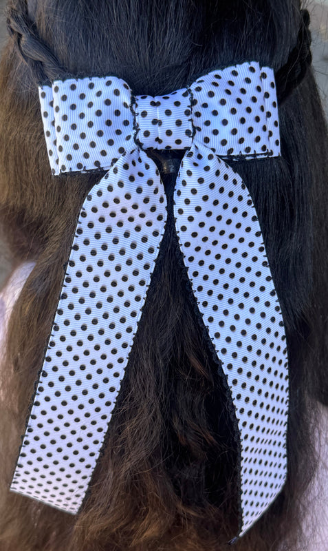 white and black swiss dot