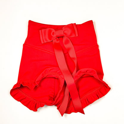 cherry red bow