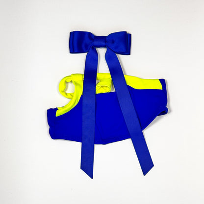 royal blue bow