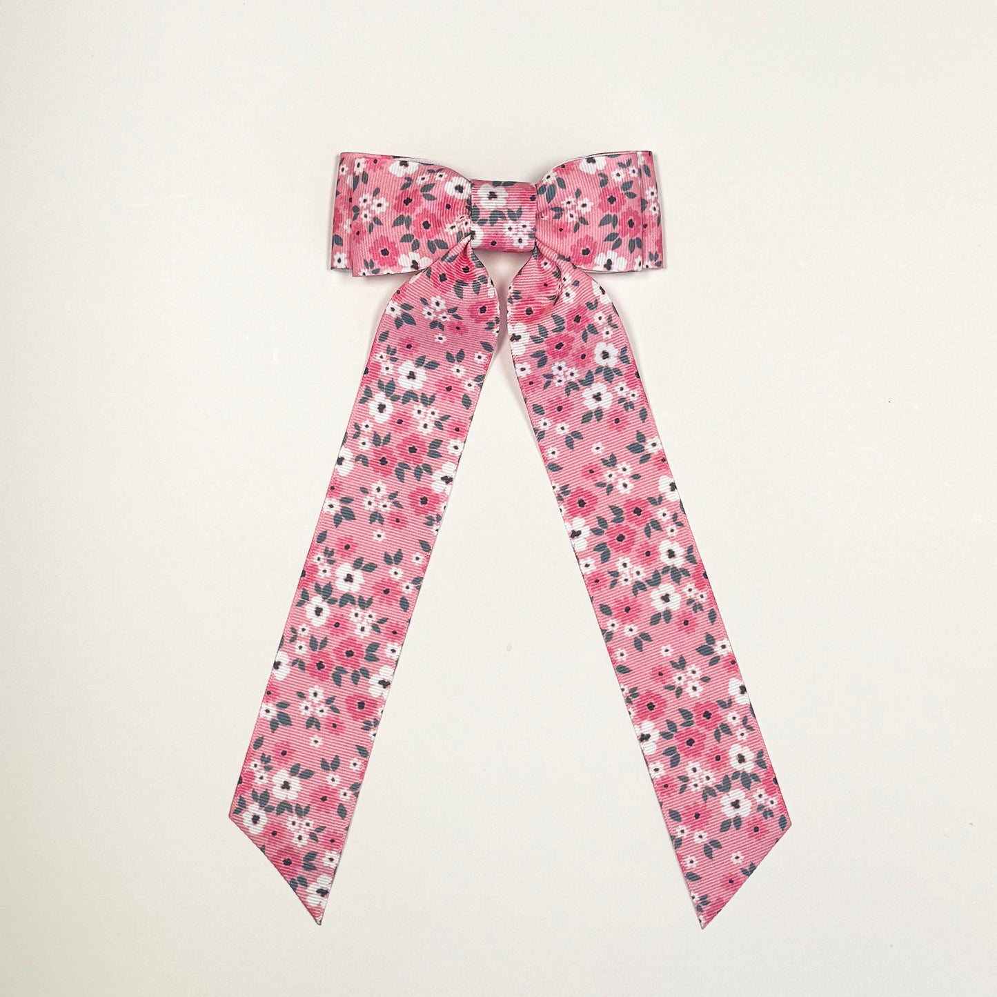 pink floral bow