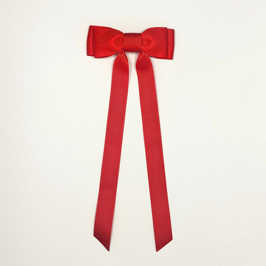 cherry red bow