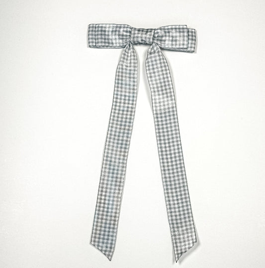 grey and white gingham