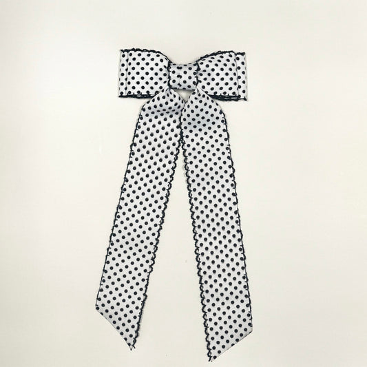white and black swiss dot