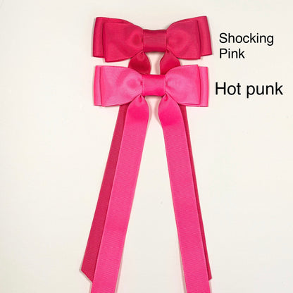 shocking pink bow