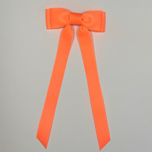 neon orange bow