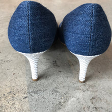 Load image into Gallery viewer, The denim heels
