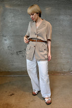 Load image into Gallery viewer, The belted beige top
