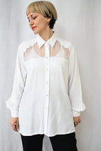 Load image into Gallery viewer, The white lace detail blouse
