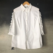 Load image into Gallery viewer, The white blouse with holes
