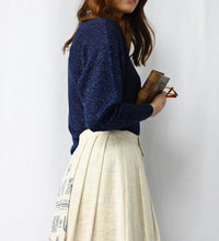 Load image into Gallery viewer, The blue glitter knit sweater
