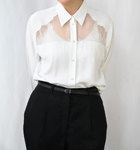 Load image into Gallery viewer, The white lace detail blouse
