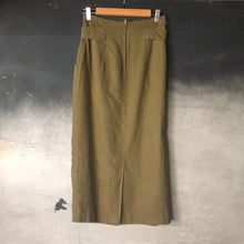 Load image into Gallery viewer, The khaki vintage pencil skirt
