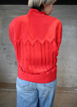 Load image into Gallery viewer, The zig zag red silk jacket
