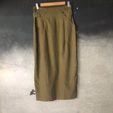 Load image into Gallery viewer, The khaki vintage pencil skirt
