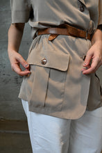 Load image into Gallery viewer, The belted beige top
