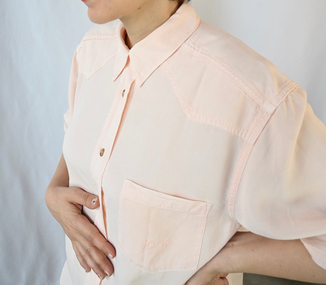 The soft pink designer shirt