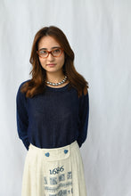 Load image into Gallery viewer, The blue glitter knit sweater
