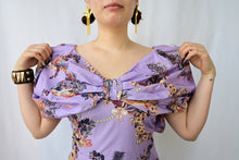 Load image into Gallery viewer, The purple balloon sleeve dress
