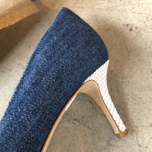 Load image into Gallery viewer, The denim heels
