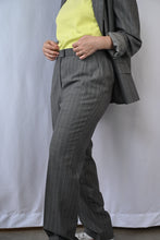 Load image into Gallery viewer, The grey pin striped pants suit
