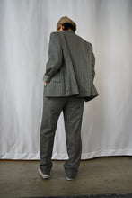 Load image into Gallery viewer, The grey pin striped pants suit
